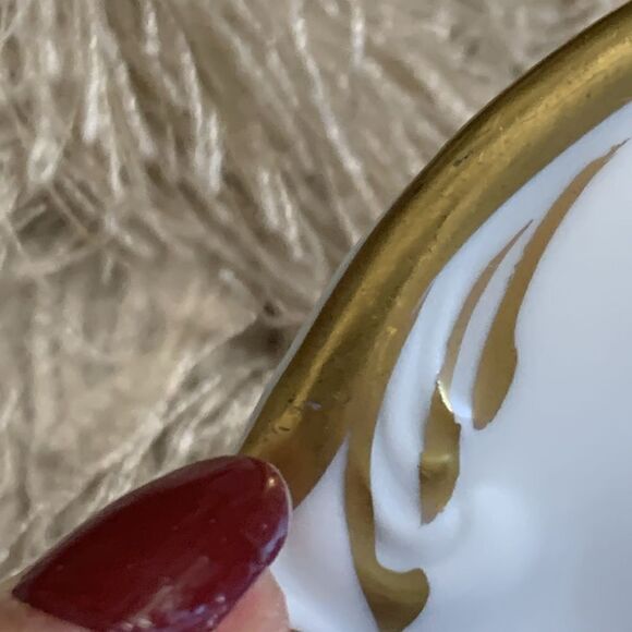 Vintage Hackefors Sweden Porslin Square Scalloped Fruit Design Plate - Picture 17 of 17